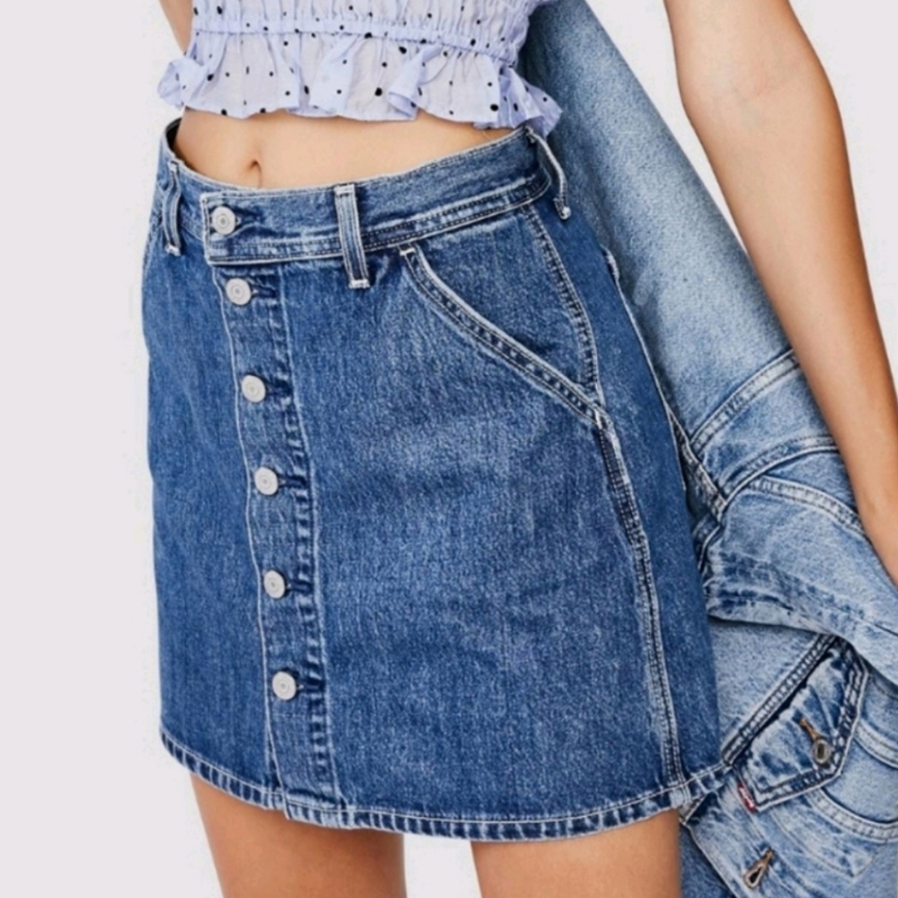 Levi's Button Fly Denim Skirt